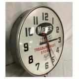 LEFTSIDE 18IN. MEYER JEWELRY CO. CLOCK 