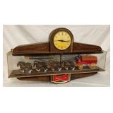 BUDWEISER CLYDESDALE HANGING CLOCK 