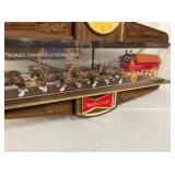 CLOSE UP VIEW CLYDESDALE HORSES 