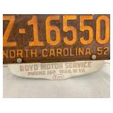 W/BOYD MOTOR SERVICE ESSO TAG HOLDER 