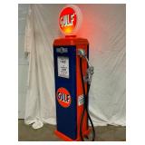 SIDE VIEW CONTEMPORARY GAS PUMP