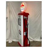 SIDE VIEW CONTEMPORARY GAS PUMP