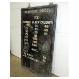 MEASURES 38X63 PRICE SIGN