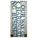 WOODEN HARDWARE SIGN