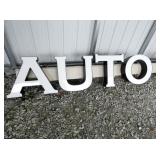 AUTO MALL LETTER SIGN