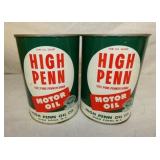 1QT. OLD STOCK HIGH PENN CANS