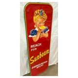 LEFTSIDE 1953 SELF FRAMED SUNBEAM SIGN