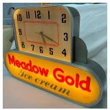 RIGHTSIDE MEADOW GOLD CLCOK