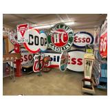 SINCLAIR/ESSO/CO-OP PORC. SIGNS 