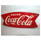 MEASURES 12X6 COKE FISHTAIL SIGN 