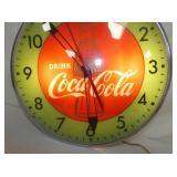 COCA-COLA PAM CLOCK W/BOTTLE 