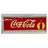 54X18 DRINK COKE SIGN W/ BOTTLE &SUN