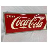 32X12 COCA COLA ARROW SIGN W/ BOTTLE