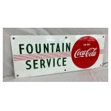 PORC. COKE SIGN 30X12