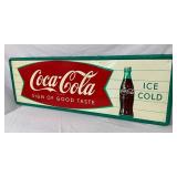 COKE FISHTAIL SIGN W/ BOTTLE