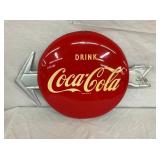 NICE COKE ARROW BUTTON SIGN