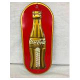 COKE 1923 EMB. THERMOMETER W/ BOTTLE