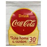 1941 DS COKE 30CENT CARTON SIGN