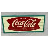 1942 COKE FISHTAIL SIGN 28X12