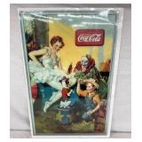 NICE COKE CARDBOARD W/ CLOWN AND DOG