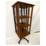 OAK REVOLVING BOOKCASE