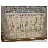 1932 CALENDAR