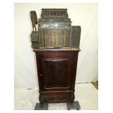 NATIONAL CASH REGISTER W/ CABINET BASE