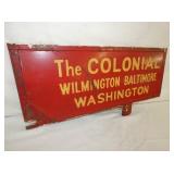 CAST DOUBLE SIDE RR WILMINGTON SIGN