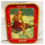 1941 COCA COLA TRAY W/ SILOHETTES