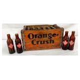 ORIG. WOODEN ORANGE CRUSH BOX W/ BOTTLES