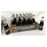 ORIG. WOODEN GRAPETTE CRATE W/ BOTTLE