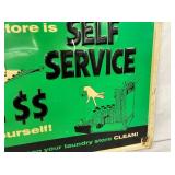 1960 EMB. SELF SERVICE SIGN