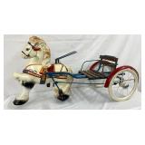 RESTORED MOBO PONY W/ CART TOY