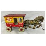 MARX TOYTOWN DAIRY HORSE W/ CART