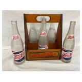 EARLY WOODEN PEPSI DOUBLE DOT CARRIER