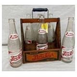 EARLY WOODEN DOUBLE DOT PEPSI CARRIER