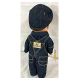 BACK VIEW OVERALLS STORE DISPLAY DOLL