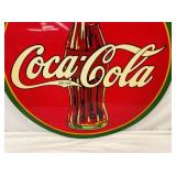 46IN 1936 COCA COLA SIGN W/ BOTTLE