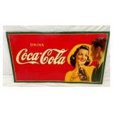 1941 DRINK COKE SIGN W/ COUPLE