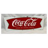 PORC. COCA COLA FISHTAIL SIGN