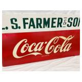 L.S FARMER COKE SLED STATION SIGN