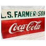 CLOSEUP COCA COLA SLED SIGN