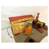 MARX TIN LITHO STATION W/ CAR