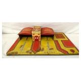 MARX TIN LITHO FIRE HOUSE/TRAINING