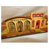 MARX TIN LITHO FIRE HOUSE/TRAINING