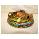 9IN MARX HONEYMOON EXPRESS TIN TOY