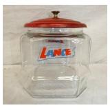 9IN LANCE STORE JAR W/ LID