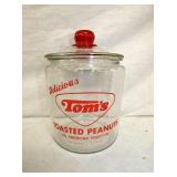 11IN TOMS STORE JAR W/ LID
