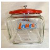 8IN LANCE STORE JAR W/ METAL LID