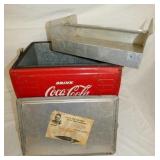 INSIDE VIEW W/ TRAYS AND ORIG. PAPER